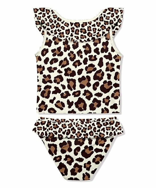 Cheapest π Millie Loves Lily Cream & Brown Simply Leopard Ruffle-Detail Tankini - Infant, Toddler & π§ Girls For Kids β¨ 3 Cheapest π Millie Loves Lily Cream & Brown Simply Leopard Ruffle-Detail Tankini - Infant, Toddler & π§ Girls For Kids β¨ - Image 3