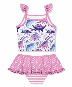 Best Sale β Millie Loves Lily White & Pink Boho Dinosaur π Skirted Tankini - Infant & π§ Girls For Kids π 5 Best Sale β Millie Loves Lily White & Pink Boho Dinosaur π Skirted Tankini - Infant & π§ Girls For Kids π -Little Millie-shop zu95805767 alt 2 tm1621431916