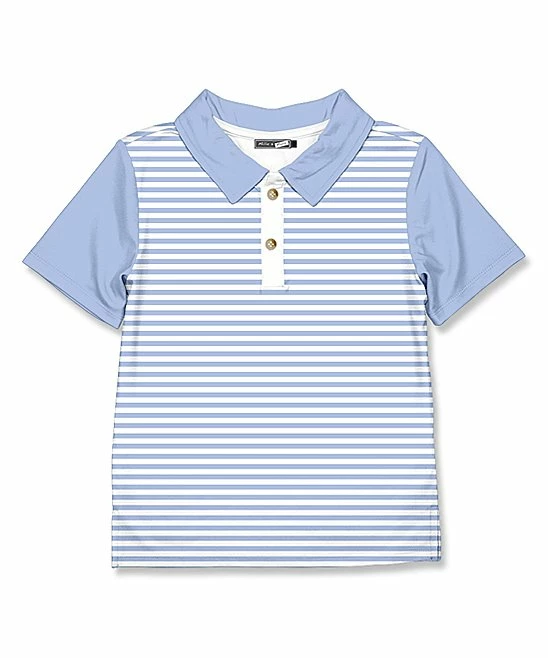 Best Pirce βοΈ Millie & Maxx Periwinkle & White Stripe Polo - Toddler & Boys For Kids π 1 Best Pirce βοΈ Millie & Maxx Periwinkle & White Stripe Polo - Toddler & Boys For Kids π