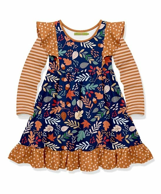 Discount 𧨠Millie Loves Lily Navy Fall Leaves Long-Sleeve A-Line π Dress - Toddler & π§ Girls For Kids βοΈ 1 Discount 𧨠Millie Loves Lily Navy Fall Leaves Long-Sleeve A-Line π Dress - Toddler & π§ Girls For Kids βοΈ