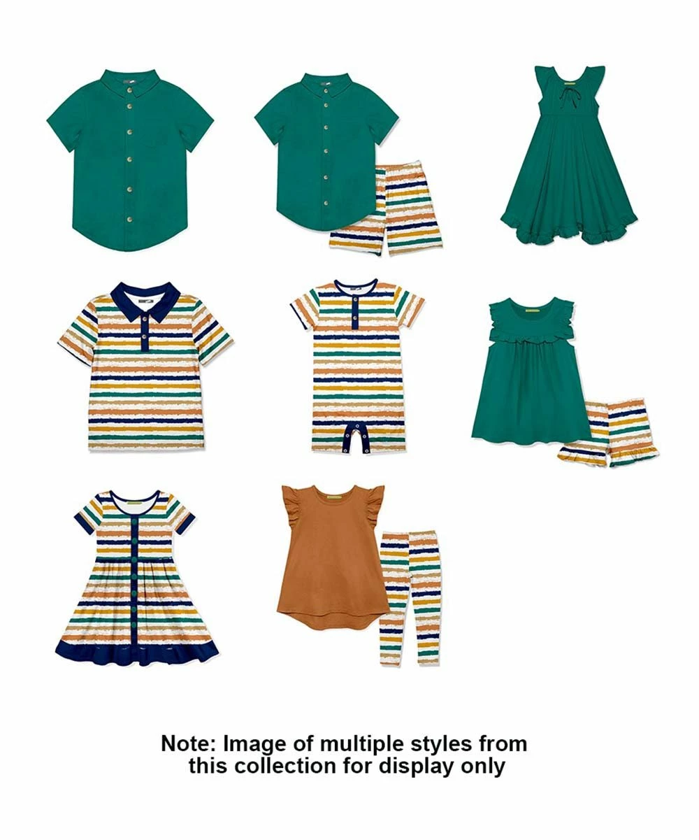 Wholesale π Millie Loves Lily Navy Painted Stripe Short-Sleeve A-Line π Dress - π§ Girls For Kids π₯ 4 Wholesale π Millie Loves Lily Navy Painted Stripe Short-Sleeve A-Line π Dress - π§ Girls For Kids π₯ - Image 4