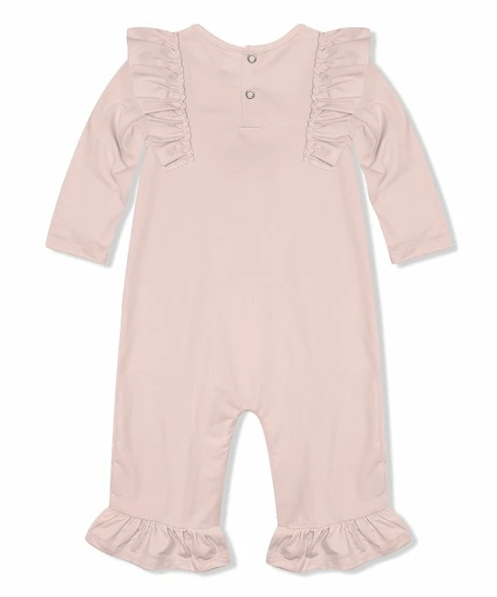 Best Sale π Little Millie Light Pink 'Trick Or Treat' π¦ Halloween Cat Ruffle-Trim Playsuit - Infant For Kids π 2 Best Sale π Little Millie Light Pink 'Trick Or Treat' π¦ Halloween Cat Ruffle-Trim Playsuit - Infant For Kids π - Image 2