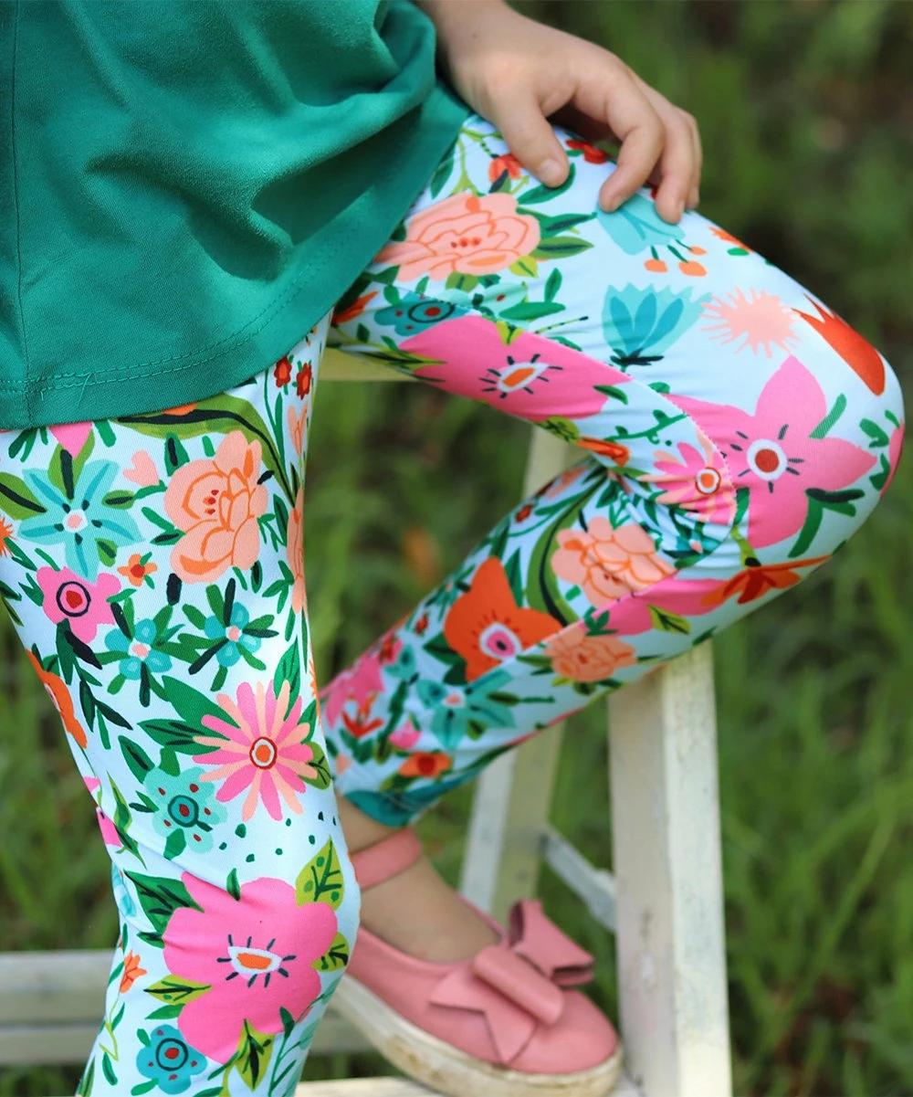 Buy β¨ Millie Loves Lily Green Angel-Sleeve Hi-Low Top & Turquoise Tara Floral Leggings - Toddler & π§ Girls For Kids π₯° 4 Buy β¨ Millie Loves Lily Green Angel-Sleeve Hi-Low Top & Turquoise Tara Floral Leggings - Toddler & π§ Girls For Kids π₯° - Image 4