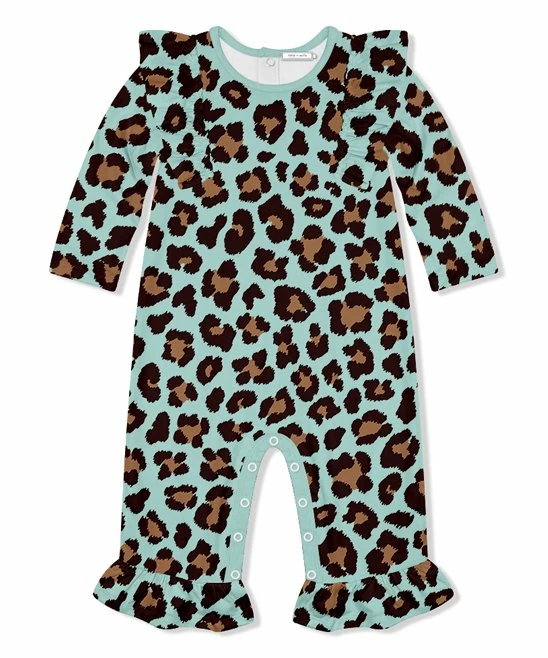 Top 10 π Little Millie Mint Leopard Ruffle-Trim Playsuit - Infant & Toddler For Kids π 1 Top 10 π Little Millie Mint Leopard Ruffle-Trim Playsuit - Infant & Toddler For Kids π