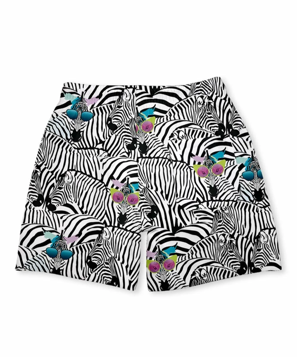 Flash Sale π Millie & Maxx White & Black Zebra Swim Trunks - Toddler & Boys For Kids π₯° 3 Flash Sale π Millie & Maxx White & Black Zebra Swim Trunks - Toddler & Boys For Kids π₯° - Image 3