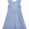 Discount 😀 Simply Millie By Millie Loves Lily Periwinkle Ruffle Square-Neck A-Line 👗 Dress - Toddler & 👧 Girls For Kids 👍