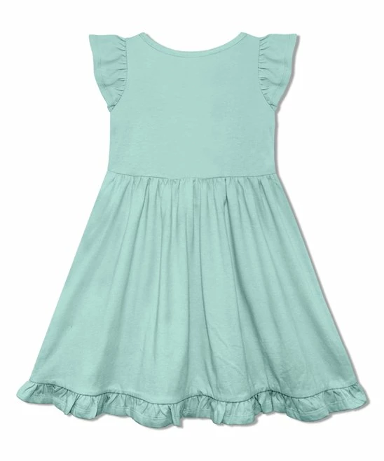Outlet π Simply Millie By Millie Loves Lily Mint Button-Front Angel-Sleeve A-Line π Dress - Toddler & π§ Girls For Kids π 2 Outlet π Simply Millie By Millie Loves Lily Mint Button-Front Angel-Sleeve A-Line π Dress - Toddler & π§ Girls For Kids π - Image 2