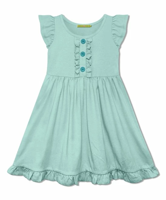 Outlet π Simply Millie By Millie Loves Lily Mint Button-Front Angel-Sleeve A-Line π Dress - Toddler & π§ Girls For Kids π 1 Outlet π Simply Millie By Millie Loves Lily Mint Button-Front Angel-Sleeve A-Line π Dress - Toddler & π§ Girls For Kids π