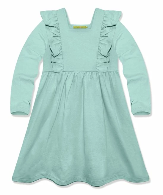 Cheap π Simply Millie By Millie Loves Lily Mint Ruffle Square-Neck Long-Sleeve A-Line π Dress - Toddler & π§ Girls For Kids β€οΈ 1 Cheap π Simply Millie By Millie Loves Lily Mint Ruffle Square-Neck Long-Sleeve A-Line π Dress - Toddler & π§ Girls For Kids β€οΈ